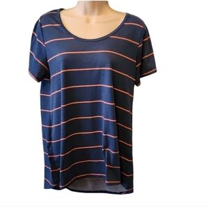 LuLaRoe Womens Short-sleeve Striped T-shirt‎